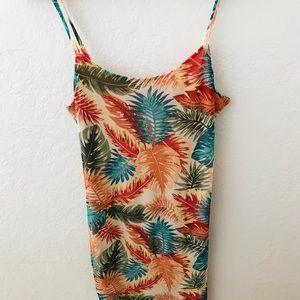 FASHION NOVA Multicolor Palm Mini Dress